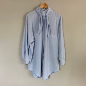 Mr. Larkin oversized shirt with necktie (removable